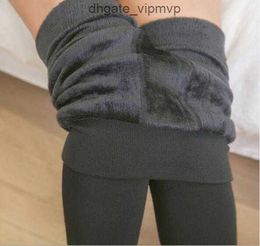 Women Winter Warm Thicken Velvet Leggings Pants Dresses Leggings High Waist Slim Stretch Pants Solid Colour Ladies Leggings Womens Underwear