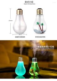 Storage Bottles LED Lamp Humidifier Fragrance Oil Incense Diffuser Atomizer Air Freshener Mist Maker Purifier