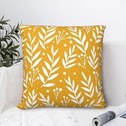 Pillow Cute Branches Yellow Ochre Throw Case Art Short Plus Covers For Home Sofa Chair Decorative Backpack
