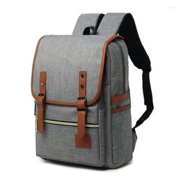 Backpack Fashion Men 15.6 Inch Laptop Backpacks Canvas School Book Bag Women Travel Rucksack Male Mochilas Feminina Casual Schoolbag