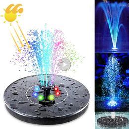 Garden Decorations Mini Solar Fountain Pool Pond Waterfall Sun Bird Bath Powered Floating Water Decoration Outdoor