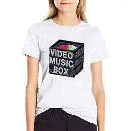 Women's Polos Video Music Box - Microphone Classic T-shirt Hippie Clothes Animal Print Shirt For Girls T-shirts Women Graphic Tees