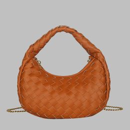 Factory outlet women shoulder bags 8 colors daily Joker solid color leather handbag simple atmosphere woven chain bag elegant splicing handbags 8065#
