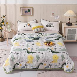 Blankets Cartoon Cotton Children's Quilt Baby Blanket 100 150cm Summer Thin Moisture-absorbent Core Soft And Warm