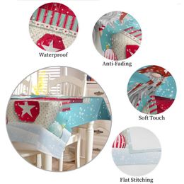 Table Cloth Year Winter Snow Decoration Ball Tablecloth Waterproof Cover Kitchen Home Mantel Noel