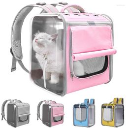 Cat Carriers Pet Carrier Backpack Breathable Bag Travel Outdoor Shoulder For Small Dogs Cats Portable Handbag Space