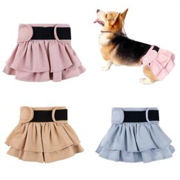 Dog Apparel Sanitary Physiological Shorts Pet Diapers For Small Large Dogs Cats Washable Menstrual Underwears Pets Protective Pants