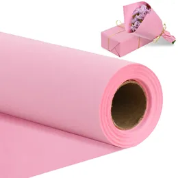 Gift Wrap Pink Wrapping Papper Kraft Paper Roll Flower For Packing Birthday Chri