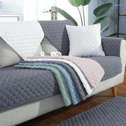 Chair Covers Modern Minimalist All-season Universal Colour Woven And Washed Cotton Sofa Mat