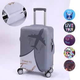 Free 1824 Inch Suitcase Protective Cover Elastic Luggage Protector Cartoon Heart Bear Printed Trolley Dust 240429