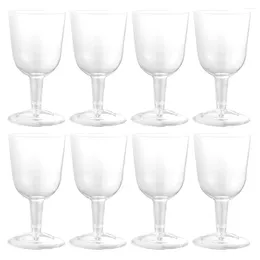Disposable Cups Straws Water Cup Wedding Champagne Flutes Ice Cream Plastic Beer Mug Multi-use Glasses
