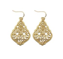 ZWPON Bohemian Gold Filigree Hollow Teardrop Earrings 2018 Jewellery Boho Fashion Women039s Morocco Statement Earrings2308566