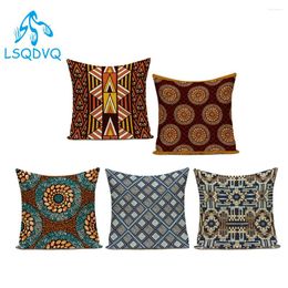Pillow Decorative Throw Pillows Case Blue Geometric Mandala African Style Sofa Cover For Living Room Decoration