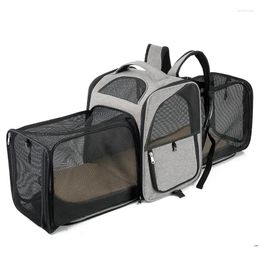 Cat Carriers Carrier Transportation Backpack Small Dog Carrying Transport Shoulder Bag Large Capacity Expandable Scalable Breathable