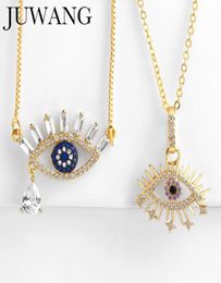 Pendant Necklaces Turkish Necklace Gold Cubic Zirconia Greek Blue Eye For Women Men Fashion 20225842181