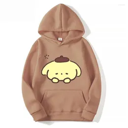 Men's Hoodies Pompom Purin Women Hoodie Cartoon Anime Men Overiszed Pullover 2024 Fashion Spring Autumn Couple Sweatshirt Clothing