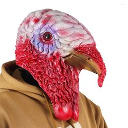 Party Supplies Christmas Turkey Mask Halloween Rooster Full Head Headgear Thanksgiving Christma Animal Carnival Cosplay Latex