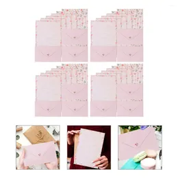 Gift Wrap 4 Sets Stationery Letter Envelopes Multi-use Stationary For Letters Animal Suit Calligraphy Practice Supply