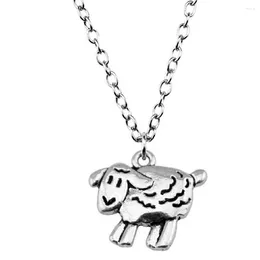 Pendant Necklaces 1pcs Sheep Pendants And Accessories For Women Jewellery Tools Crafts Chain Length 43 5cm