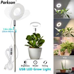 Grow Lights LED Light Full Spectrum Plant Lamp USB 5V Height Adjustable Growing Indoor Greenhouse Phyto Growth