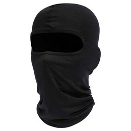 Fashion Face Masks Neck Gaiter Mens Full face Ski Mask Balaclava Black Guard Motorcycle Q240510