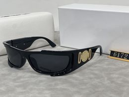 Luxury Fashion Classic designer Sunglasses For Men Women Shield Narrow Wrap Rectangle Shape 4446 Unisex Sun glasses