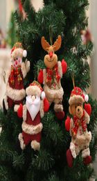 Christmas Decorations Christmas Tree Santa Claus Snowman Hanging Ornaments Xmas Tree Window Pendant Doll party kids gifts WX916544140968