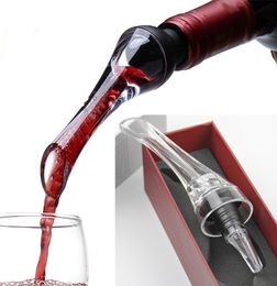 Wine Pourers Aerator Red Wine Aerating Pourer Mini Magic Red Wine Bottle Decanter Acrylic Philtre Tools With Retail Box DHL WX1920476