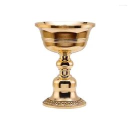 Candle Holders Rustic Classic Antique Brass Small Oil Lamp Base Wedding Retro Gold Votive Porta Velas Decorativo Home Decor OC50CH