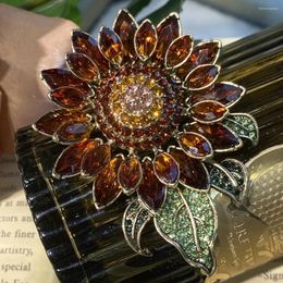 Brooches Exquisite Craftsmanship Shining Sunlight Sunflower Flower Brooch
