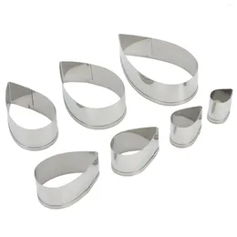 Baking Moulds Cake Molds Rose Petal Cutter 7 Sizes Cookie Flower Decorating Stainless Steel Sugar Craft Pastry Tools