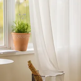 Curtain Silk Texture Small Jacquard Window Screen White Gauze Is Light-proof And Very Soft