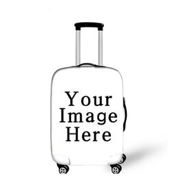 1832 Inch Customise Your Image Name Luggage Cover Suitcase Protective Covers Elastic Antidust Case Trolley 240429