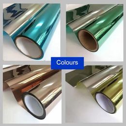 Window Stickers 30/40/50/60 400cm One Way Solar Mirror Privacy Film Insulation Sticker Tint Decorative Anti-UV Home Office Building