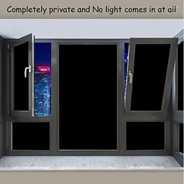 Window Stickers Lenght 4m Blackout Glass Film Sticker Anti-UV Light Blocking Privacy Static Bedroom Tint Room Home Decorative