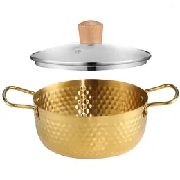 Pans Congee Saucepan Noodle Pot Soup Metal Pots For Cooking Stainless Steel Binaural