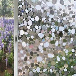 Window Stickers Privacy Decorative Film Glass Sticker Static Stone Stained Home Bathroom Door Self-adhesive Decoration 45/60 200cm