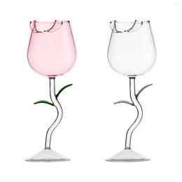 Wine Glasses Clear Drinking Cup 280ml Creative Champagne Goblet For Birthday Celebrations Home Use Gifts Party Decoration Anniversary