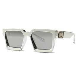 Sunglasses 2022 Fashion Designer Oversized Square Men Women Vintage Shield Metal Sun Glasses For Male UV4004170378