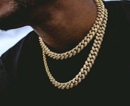 Rapper Gold Chain Necklace Men Chunky Miami Cuban Necklace Huge Hip Hop Turnover Costume7551020