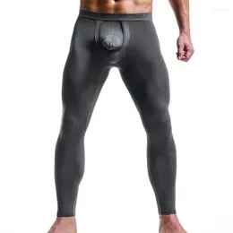 Men's Thermal Underwear 2024 Men Long Johns Male Leggings Underpants Thermo Open Front Tights Compression Sweat Pants