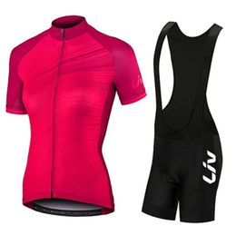 Fans Tops Tees Professional Team Womens LIV Bicycle Set Summer MTB Clothing Ropa Ciclismo Jersey Set Q240511