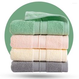 Towel 1Pc 33x72cm Cotton Jacquard Solid Colour Home Soft Absorbent Bathroom Lovers Hand