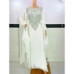 Ethnic Clothing White Dubai Arab Morocco Kaftans Abaya Farsha Dress Beautiful Long Fashion Trends