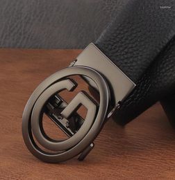 Belts High Quality Letter G Automatic Buckle Designer Belt Men Leather Waist Strap Fashion Young Casual Waistband8349879