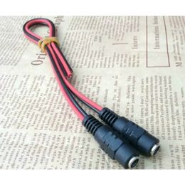 Pure Copper Conductor 5.5/2.1 RVB Wire Female Connector DC Dual Connexion Cable Power Supply 5521 Power Female Connector