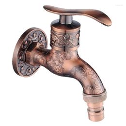 Bathroom Sink Faucets Antique Bronze Wall Mounted Tap Water Faucet Vintage Washing Machine Outdoor Garden Hose Single Cold