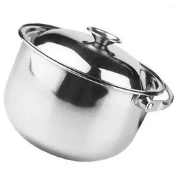 Double Boilers Fettuccine Pasta Stainless Steel Mixing Bowl Stock Bowls Metal Soup Steamer Pastas Induction Large Handle Ramen Pan