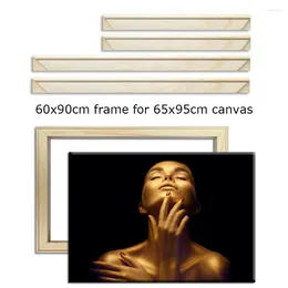 Frames 60x90cm Wood Frame For 65x95 Canvas Oil Painting Picture Nature DIY Diamond Wall Art Decor