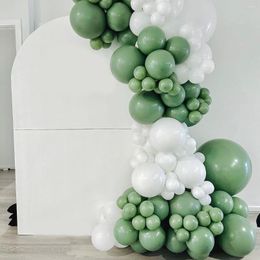 Party Decoration 94pcs Avocado White Latex Balloon Arch Kit For Graduation Celebrations Bridal Showers Birthday Game Atmosphere Decorations